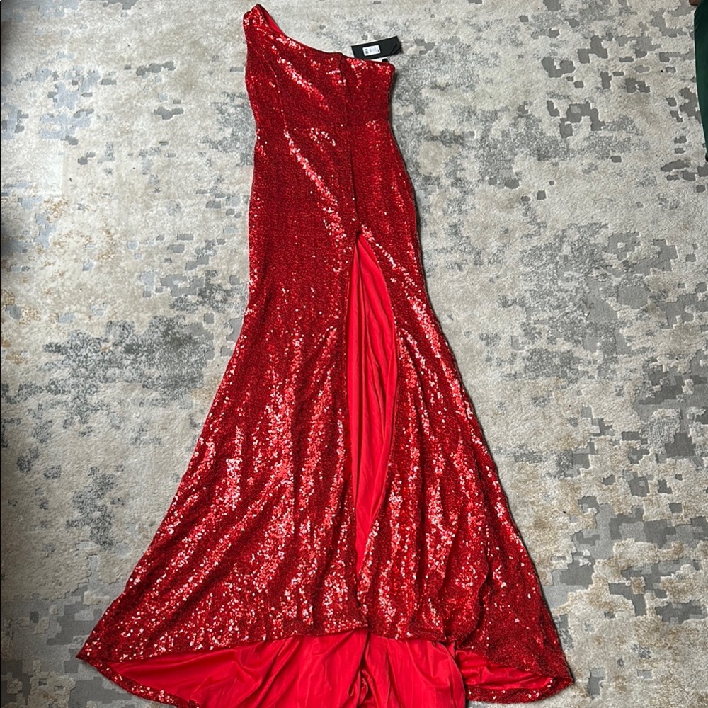 Stunning Red Sequin Gown